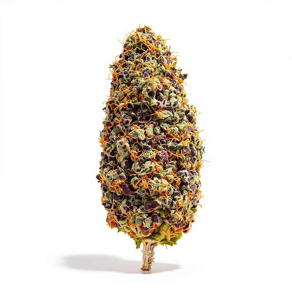 XXX 420 65% indica / 35% sativa flower with visible trichomes